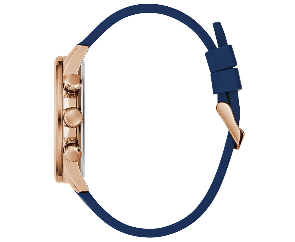 GUESS Mens Blue Rose Gold Tone Analog Watch GW0913G1 - KRISHNA WATCH COMPANY
