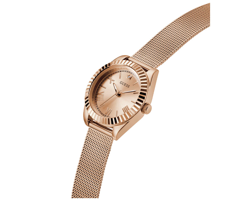 GUESS Ladies Rose Gold Tone Analog Watch - GW0842L3 - KRISHNA WATCH COMPANY