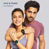 Pebble Prism 1.7"Display With Fitness & Outdoor Activity Black Smartwatch (Black Strap, Regular)