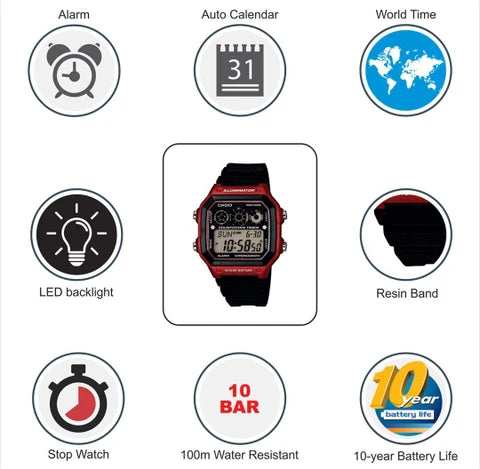 CASIO VINTAGE AE-1300WH-4AVDF (D108) - KRISHNA WATCH COMPANY
