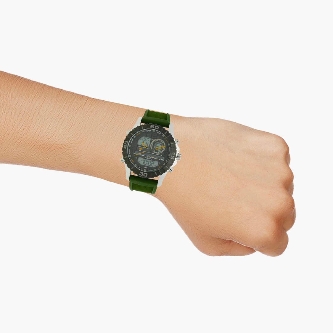 Fastrack Quartz Analog Digital Grey Dial Silicone Strap Watch for Guys - KRISHNA WATCH COMPANY