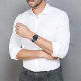 Fastrack Tick Tock Quartz Analog Watch for Guys - 3287KM08 - KRISHNA WATCH COMPANY
