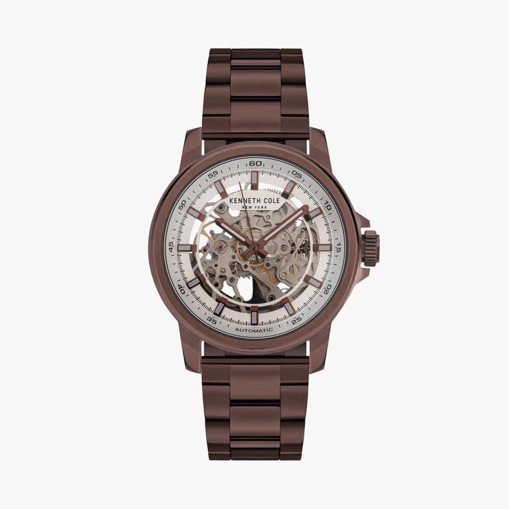 KENNETH COLE Men Skeleton Automatic Watch with Interchangeable Straps - KCWGY2104102MN - KRISHNA WATCH COMPANY