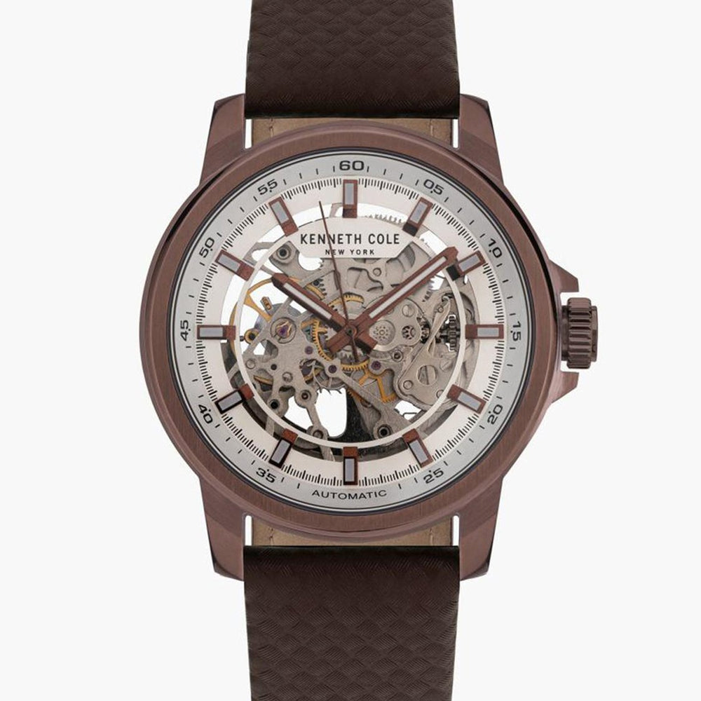KENNETH COLE Men Skeleton Automatic Watch with Interchangeable Straps - KCWGY2104102MN - KRISHNA WATCH COMPANY
