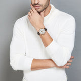 Timex White Dial Rose Gold Case Men's Watch TWEG19943