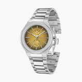 CERRUTI 1881 Multifunction 35 mm Brown Dial Stainless Steel Analogue Watch for Men - CECIWGK0050803