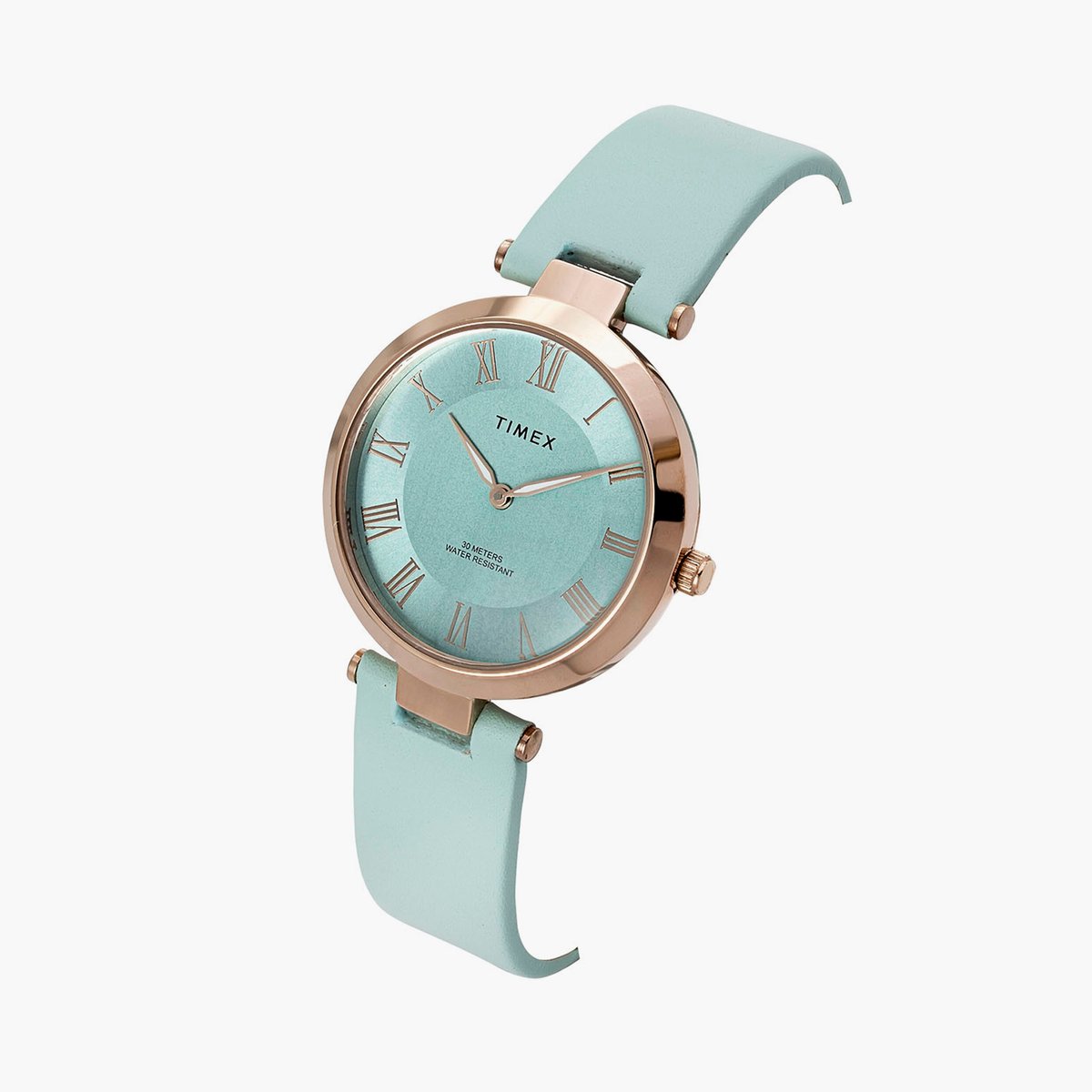 Timex Roman Tiffany Blue Dial Analog Women's Watch - TWEL19210 - KRISHNA WATCH COMPANY