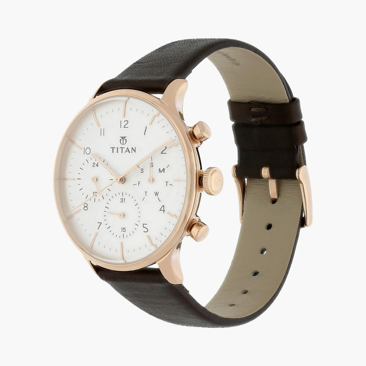 Titan Quartz Multifunction Watch for Men 90102wl01 - KRISHNA WATCH COMPANY
