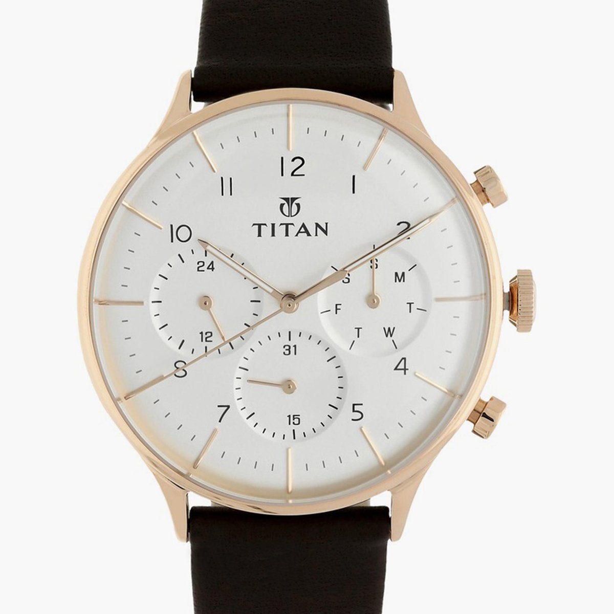 Titan Quartz Multifunction Watch for Men 90102wl01 - KRISHNA WATCH COMPANY