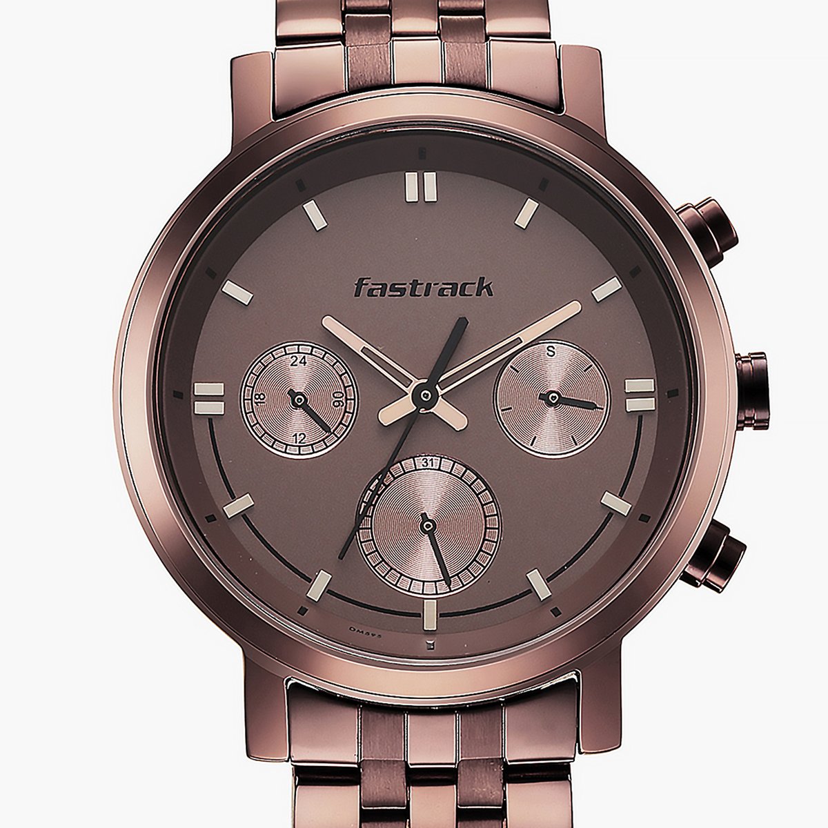 Fastrack Tick Tock Quartz Multifunction Watch for Guys 3287QM01 - KRISHNA WATCH COMPANY
