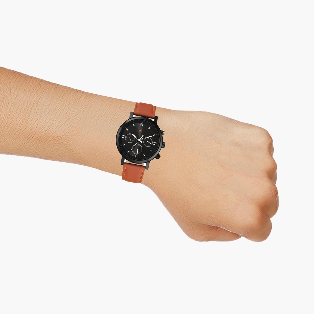 Fastrack Tick Tock Quartz Analog Watch for Guys 3287KL01 - KRISHNA WATCH COMPANY
