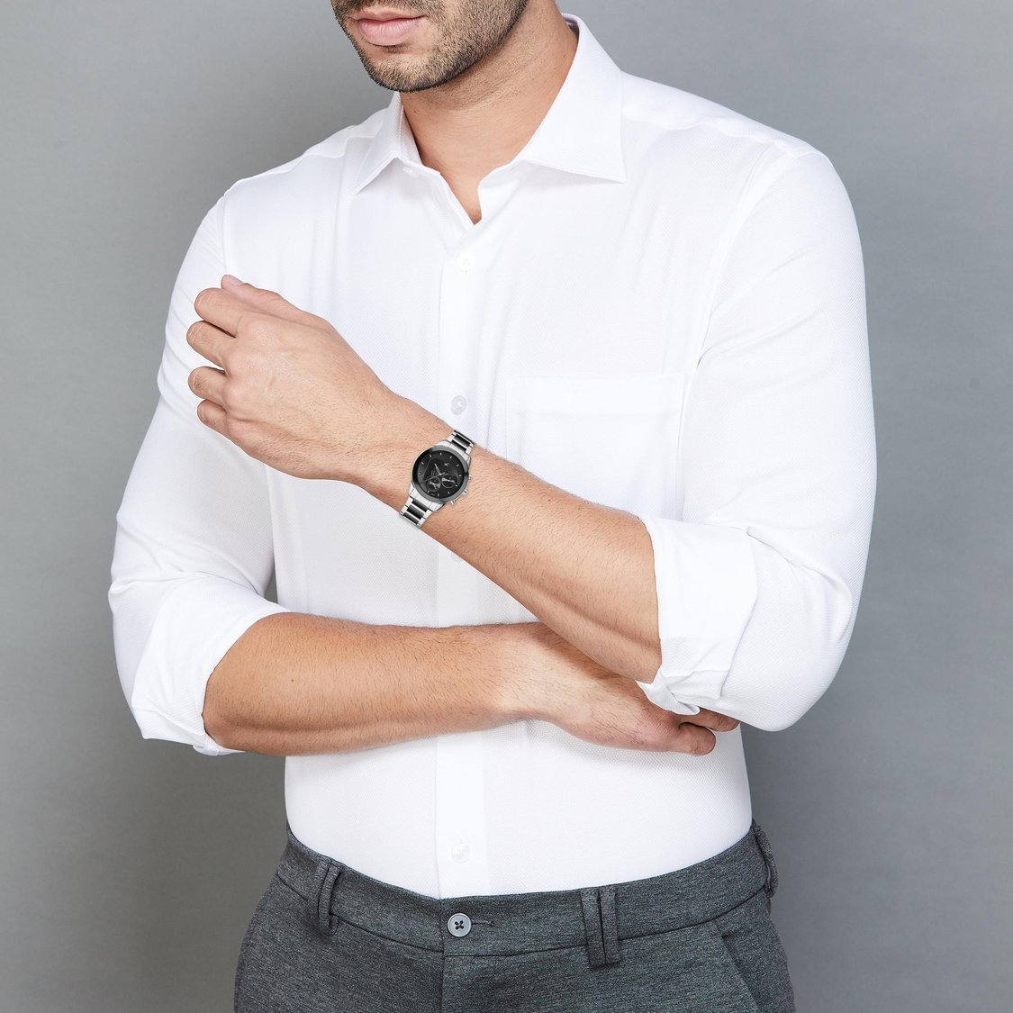 Fastrack Cerame Quartz Multifunction Watch for Guys 3304KD01 - KRISHNA WATCH COMPANY