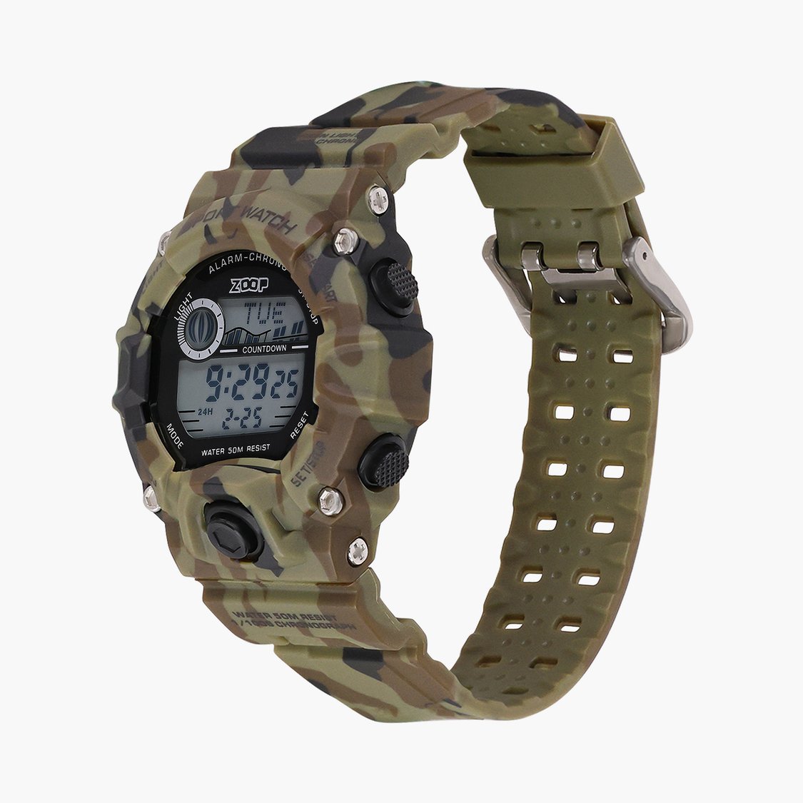 Zoop Digital Watch with Digital Dial & Military Camo Strap for Boys Kids, from House of Titan - 16051PP04 - KRISHNA WATCH COMPANY