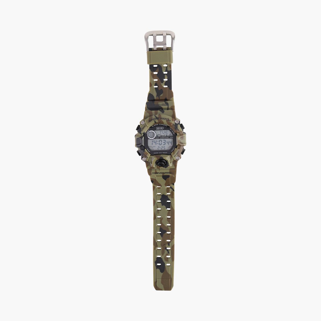 Zoop Digital Watch with Digital Dial & Military Camo Strap for Boys Kids, from House of Titan - 16051PP04 - KRISHNA WATCH COMPANY