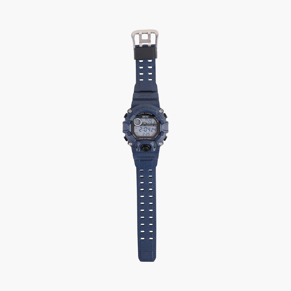 Zoop Digital Watch with Digital Dial & Striped Blue Strap for Boys Kids, from House of Titan 16051pp06 - KRISHNA WATCH COMPANY
