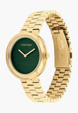 Calvin Klein Twisted Bezel Quartz Women's Watch, 25100167