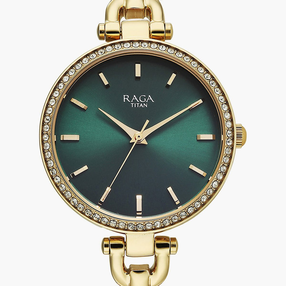 Titan Raga Showstopper Quartz Analog Watch For Women - 95345YM01 - KRISHNA WATCH COMPANY