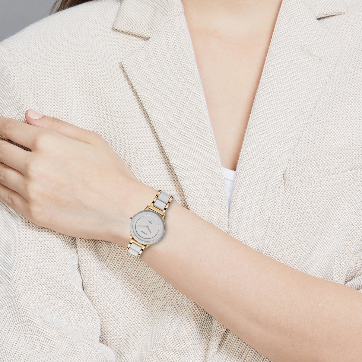 Titan Edge Melange Quartz Analog Watch For Women 2777KD03 - KRISHNA WATCH COMPANY
