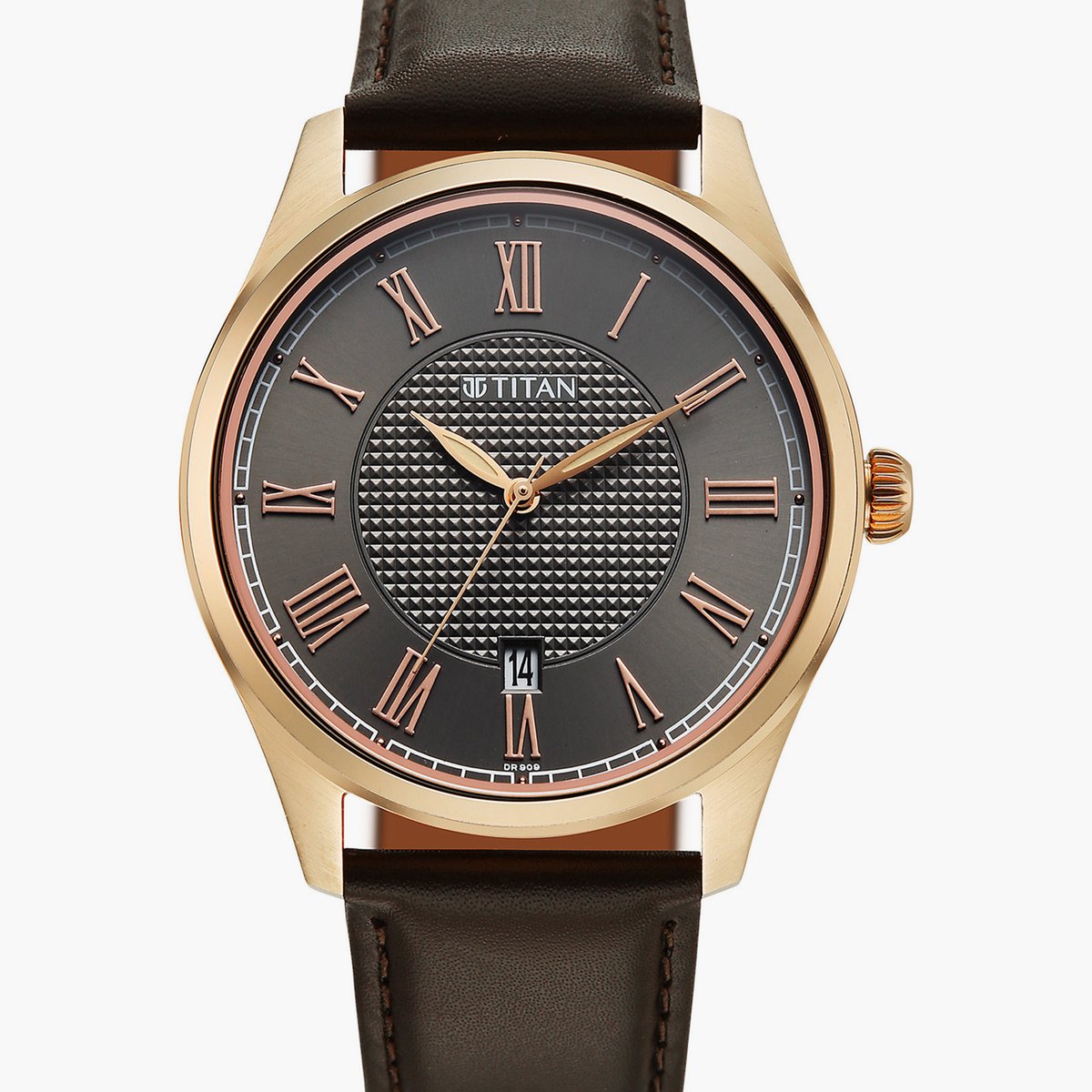 Titan Neo Roman Analog Watch for Men - 10063WL01 - KRISHNA WATCH COMPANY