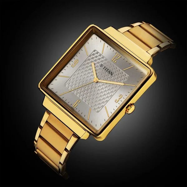 Titan Karishma Silver Dial Watch for Men 10005ym02 - KRISHNA WATCH COMPANY