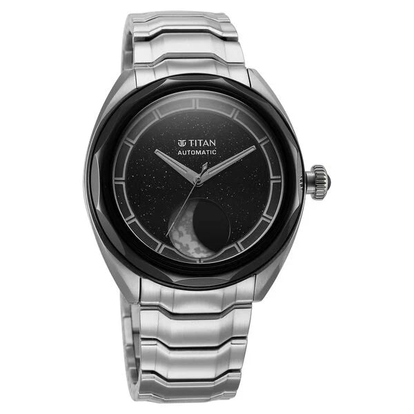 Titan Stellar Automatic For Men - 10011km02 - KRISHNA WATCH COMPANY