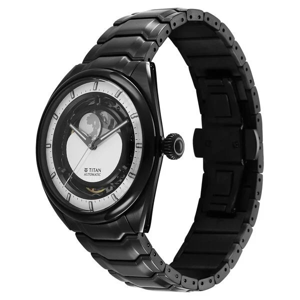 Titan Caelum Multilayered Sun-Moon Dial in Ivory White - Stellar Edition 10011nm02 - KRISHNA WATCH COMPANY