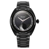 Titan Stellar Automatic Sun Moon Phase Kambaba Jasper Dial Stainless Steel Strap Watch For Men 10011nm03