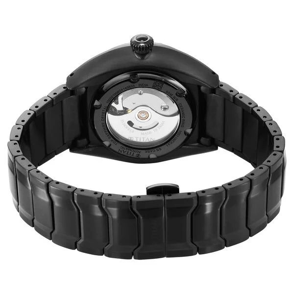 Titan Stellar Automatic Sun Moon Phase Kambaba Jasper Dial Stainless Steel Strap Watch For Men 10011nm03 - KRISHNA WATCH COMPANY