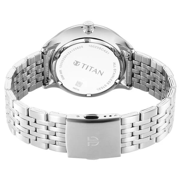 Titan Timeless Treasures Quartz Analog Watch For Men - 10023SM01 - KRISHNA WATCH COMPANY