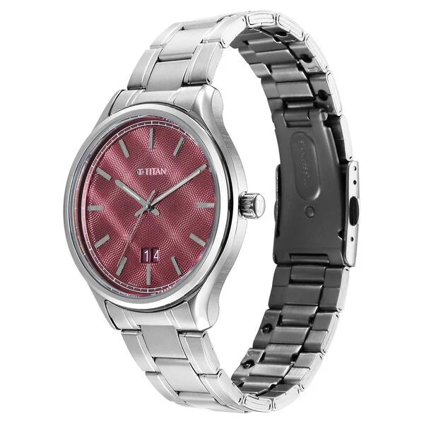 Titan Palette Of Time Quartz Analog Watch For Men - 10033SM02 - KRISHNA WATCH COMPANY