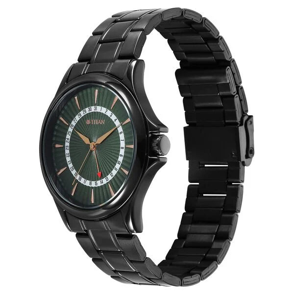 Titan Karishma Quartz Analog Watch For Men - 10038NM01 - KRISHNA WATCH COMPANY