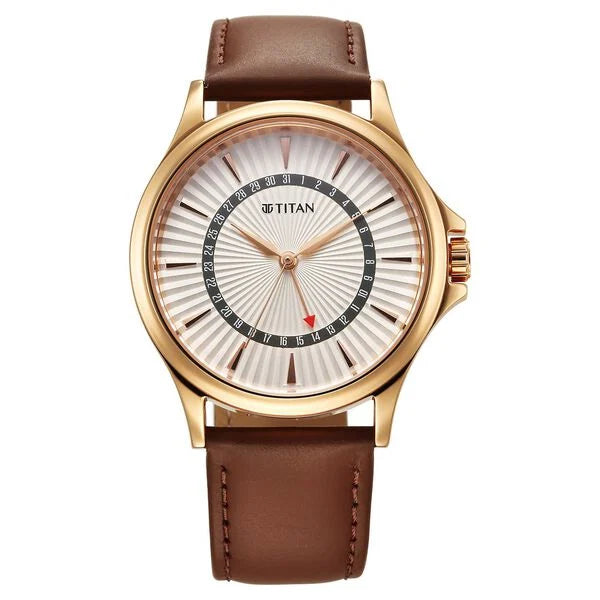 Titan Karishma Quartz Analog Watch For Men - 10038WL01 - KRISHNA WATCH COMPANY