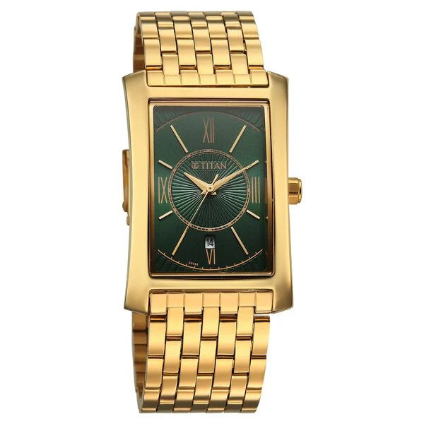 TITAN Regalia Allure Analog Watch with Date - 10046YM03 - KRISHNA WATCH COMPANY