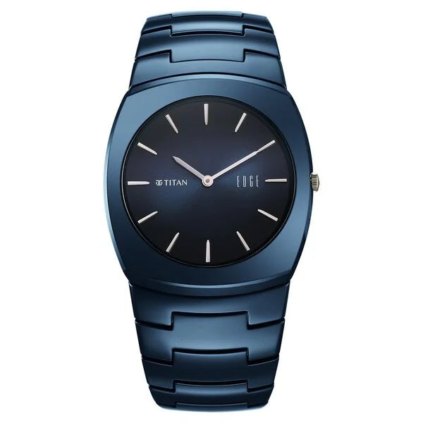 Titan Edge Fumage Watch For Men - 10055QC01 - KRISHNA WATCH COMPANY