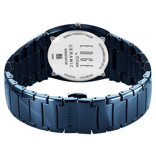 Titan Edge Fumage Watch For Men - 10055QC01 - KRISHNA WATCH COMPANY