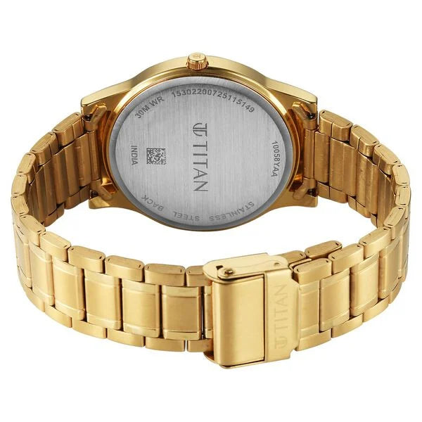 Titan Karishma Quartz Analog Watch For Men - 10058YM01 - KRISHNA WATCH COMPANY