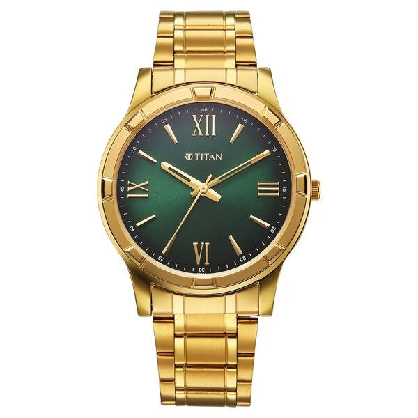 Titan Karishma Quartz Analog Watch For Men - 10058YM04 - KRISHNA WATCH COMPANY