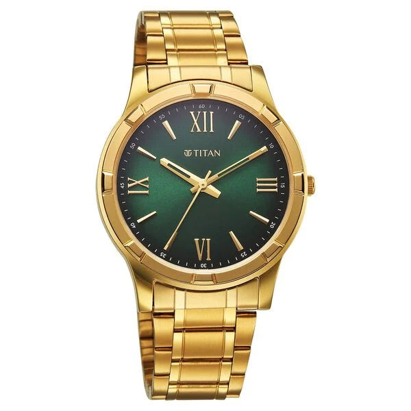 Titan Karishma Quartz Analog Watch For Men - 10058YM04 - KRISHNA WATCH COMPANY