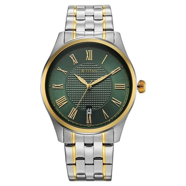 Titan Neo Roman Analog Watch for Men - 10063BM01 - KRISHNA WATCH COMPANY