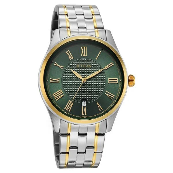 Titan Neo Roman Analog Watch for Men - 10063BM01 - KRISHNA WATCH COMPANY