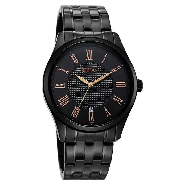 Titan Neo Roman Analog Watch for Men 10063NM01 - KRISHNA WATCH COMPANY