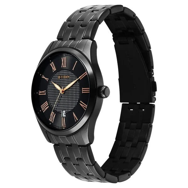 Titan Neo Roman Analog Watch for Men 10063NM01 - KRISHNA WATCH COMPANY
