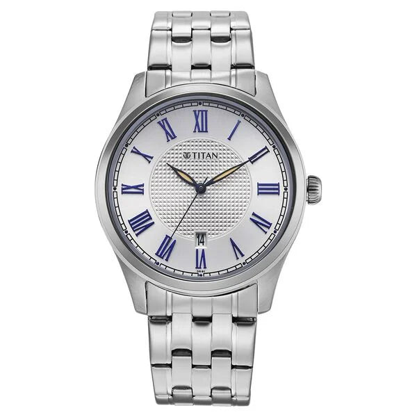 Titan Neo Roman Analog Watch for Men 10063SM01 - KRISHNA WATCH COMPANY