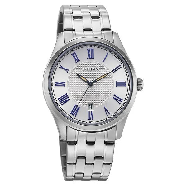 Titan Neo Roman Analog Watch for Men 10063SM01 - KRISHNA WATCH COMPANY