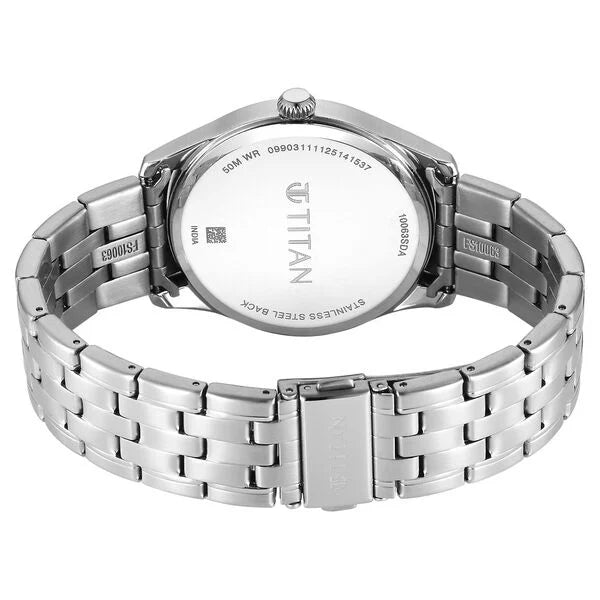 Titan Neo Roman Analog Watch for Men 10063SM01 - KRISHNA WATCH COMPANY