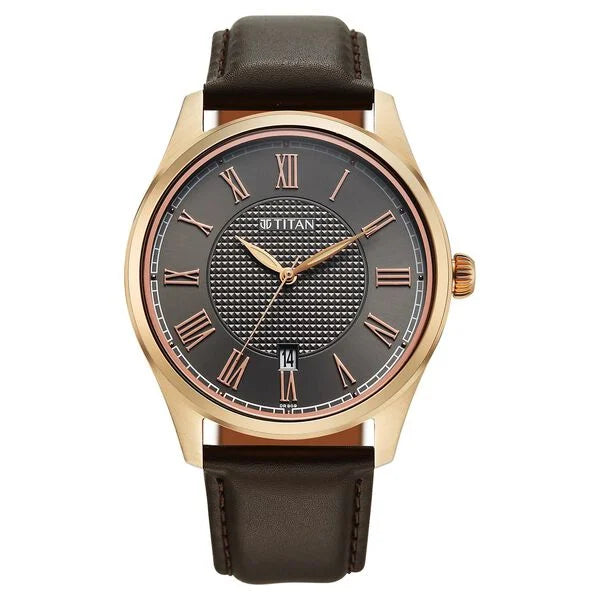 Titan Neo Roman Analog Watch for Men - 10063WL01 - KRISHNA WATCH COMPANY