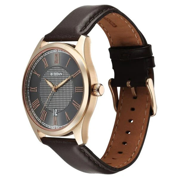 Titan Neo Roman Analog Watch for Men - 10063WL01 - KRISHNA WATCH COMPANY