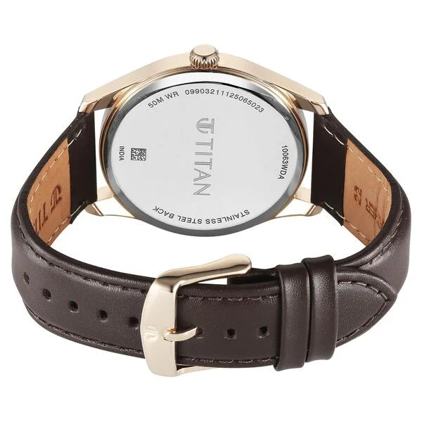 Titan Neo Roman Analog Watch for Men - 10063WL01 - KRISHNA WATCH COMPANY