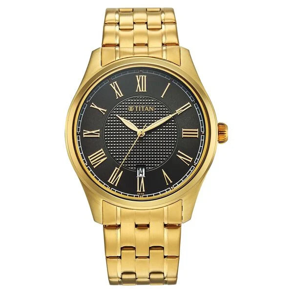 Titan Neo Roman Analog Watch for Men 10063ym01 - KRISHNA WATCH COMPANY
