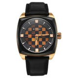 Titan Grandmaster X Gukesh Dommaraju Special Edition Tiger Eye and Black Agate Dial Premium Leather Strap Watch for Men 10073kl02 - KRISHNA WATCH COMPANY